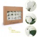 TOPHOUSE 60pcs Artificial Flowers Roses Real Touch Fake Roses for DIY Wedding Bouquets Bridal Shower Party Home Decorations (Ivory)