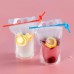 100pcs Zipper Stand-Up Drink Pouches Bags Heavy Duty Hand-Held Translucent Heat-Proof Bag with 100 Drink Straws by TOPHOUSE